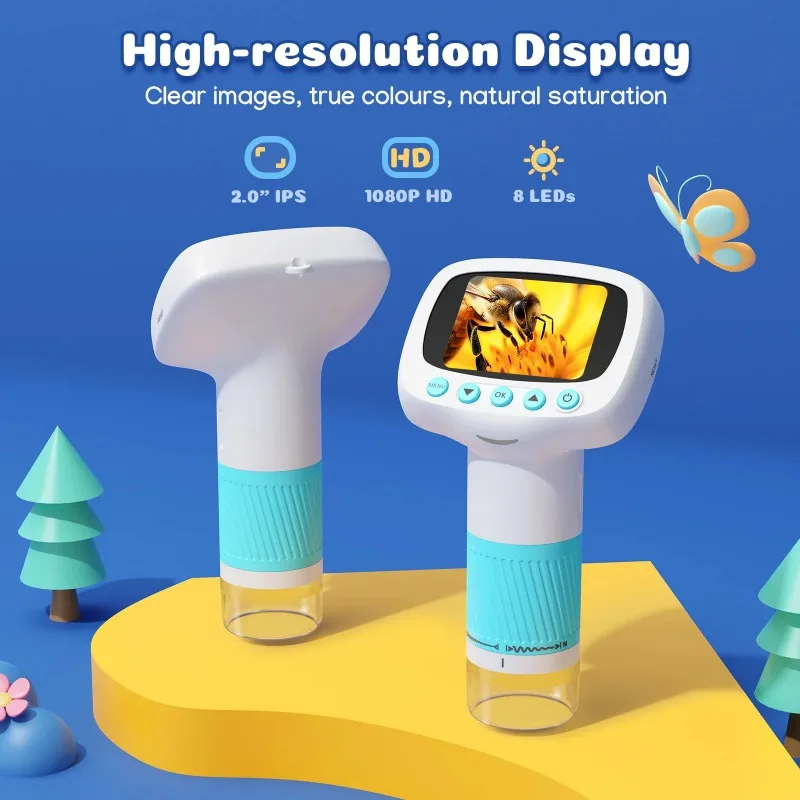 Kids Definition Of Education - Microscope de 2,0 pouces pour enfants