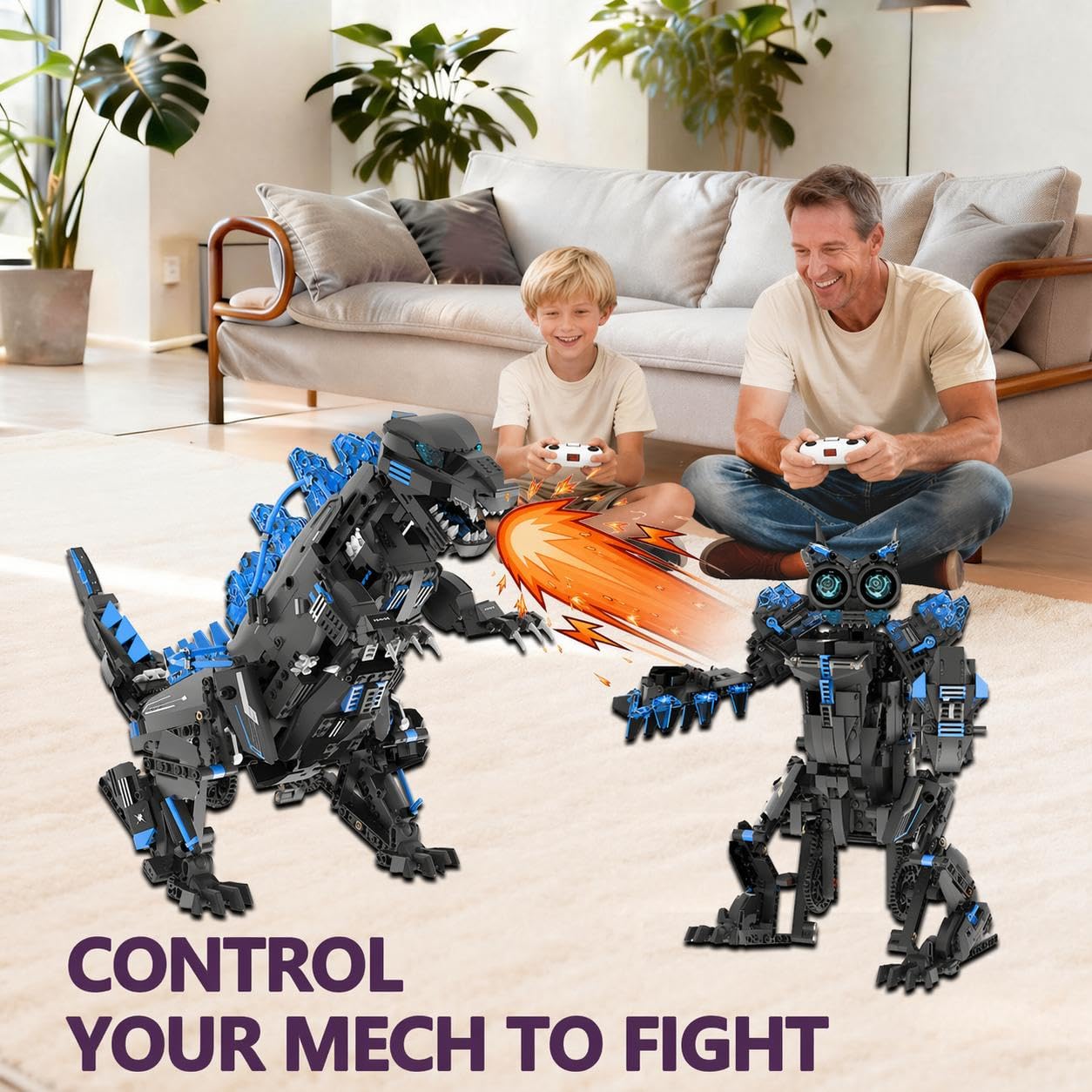 Coding Robot Toy - Kit de construction de robot dinosaure