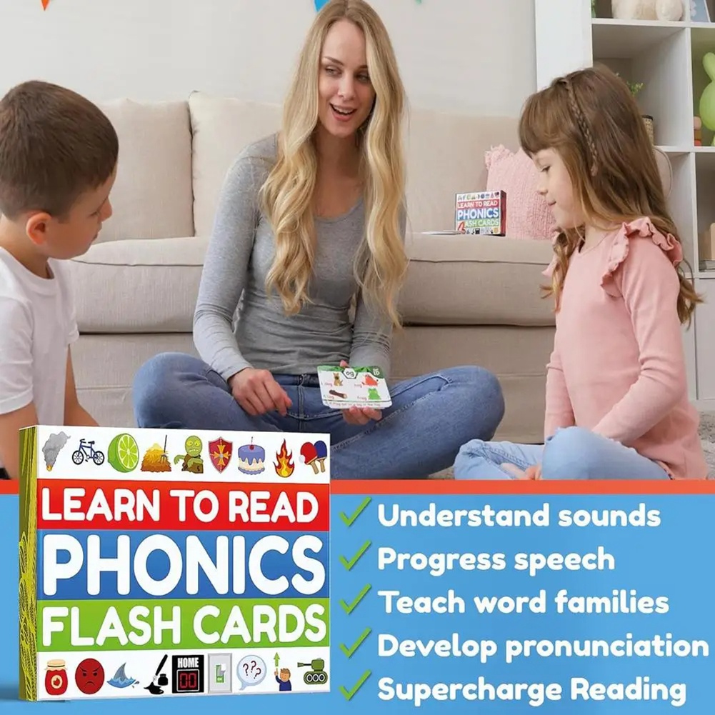 Phonics Card Game - Cartes mémoire MACH-Phonics pour apprendre à