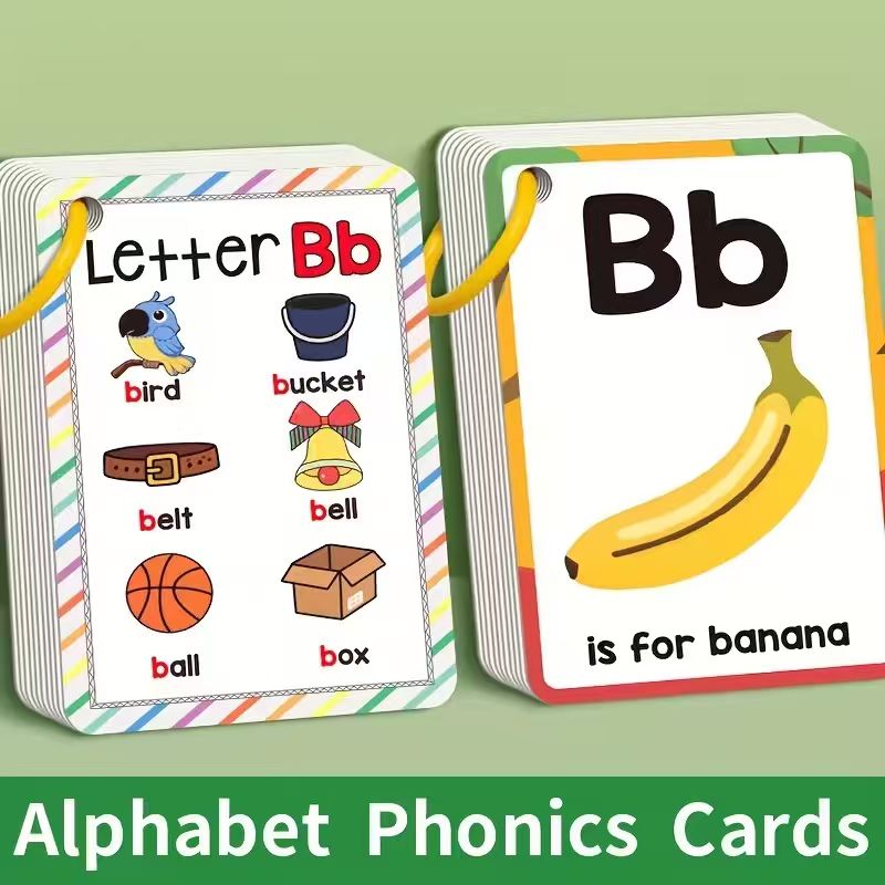 Phonics Card Game - Cartes flash d'alphabet phonétique pour les