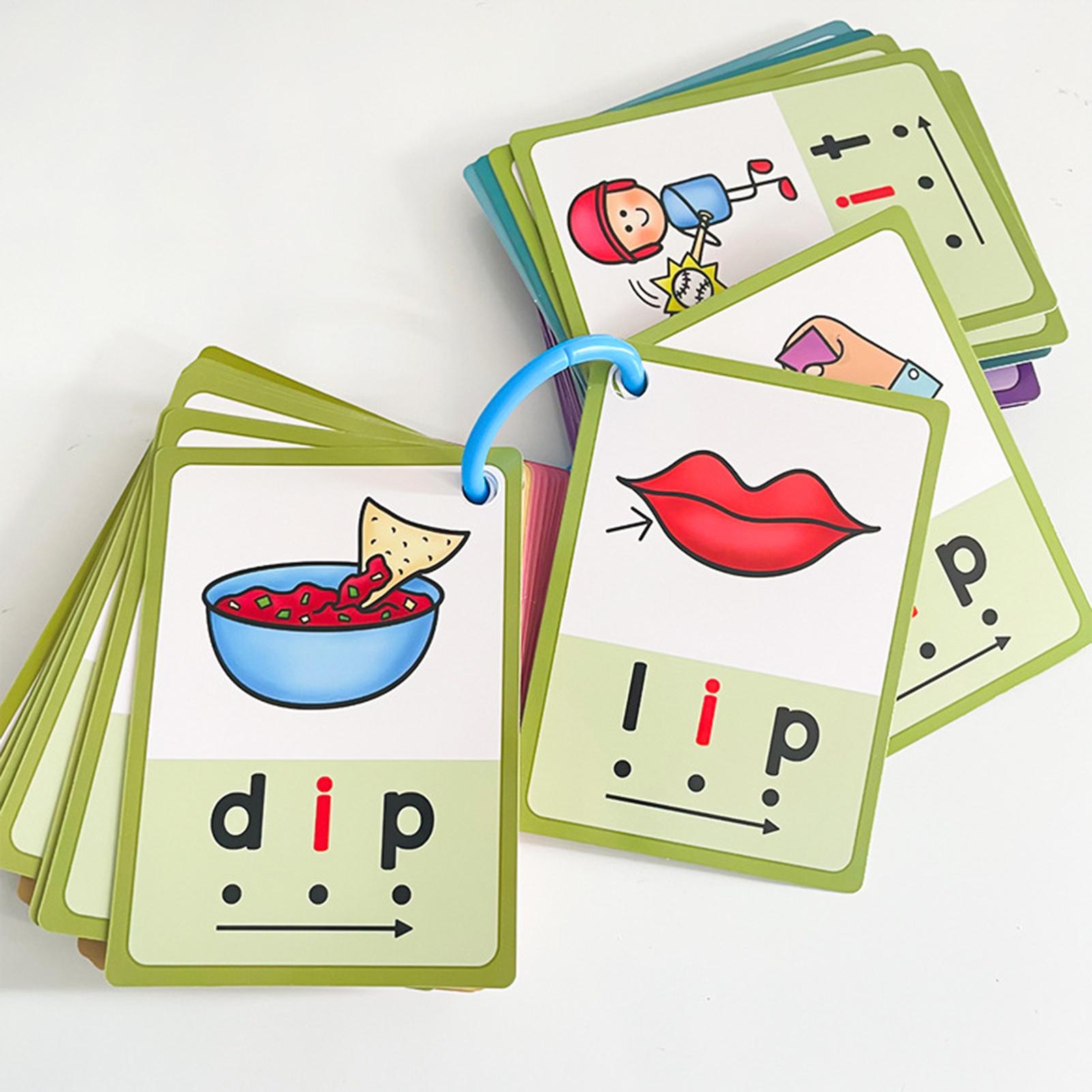 Phonics Card Game - Cartes Flash de maternelle 70 pièces