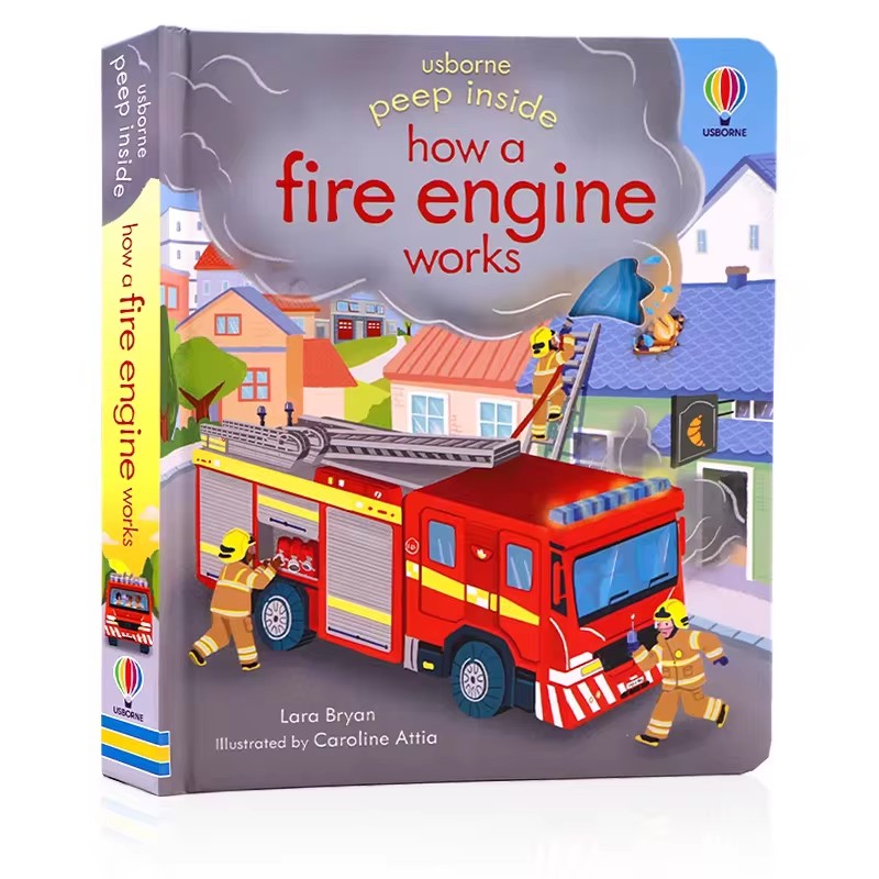 Kids Education Picture - Usborne Peep Inside How A Fire