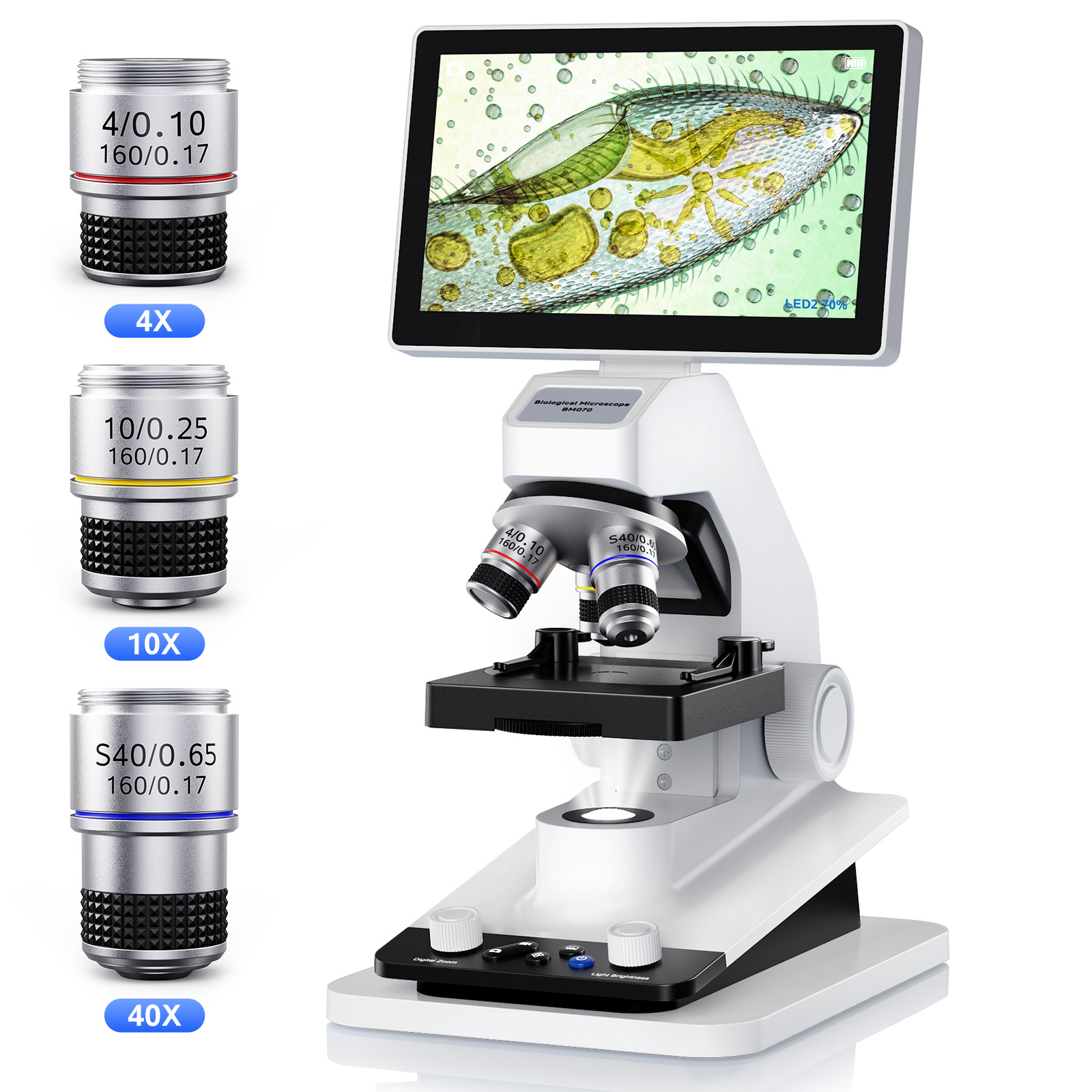 Kids Definition Of Education - Microscope numérique USB avec écran 7