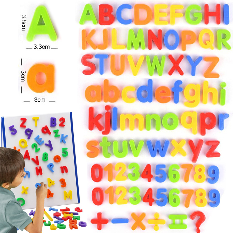 Magnetic Letter Board - 26 pièces lettres magnétiques chiffres Alphabet