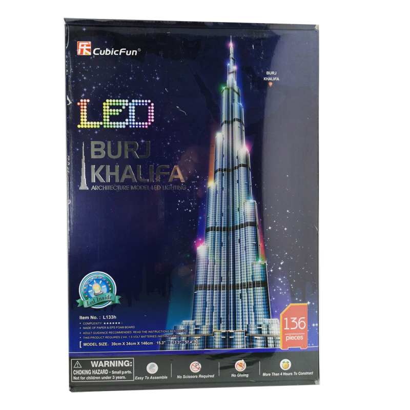 Kids Education In Dubai - Puzzles 3D 1.5m Dubai Burj Khalanza