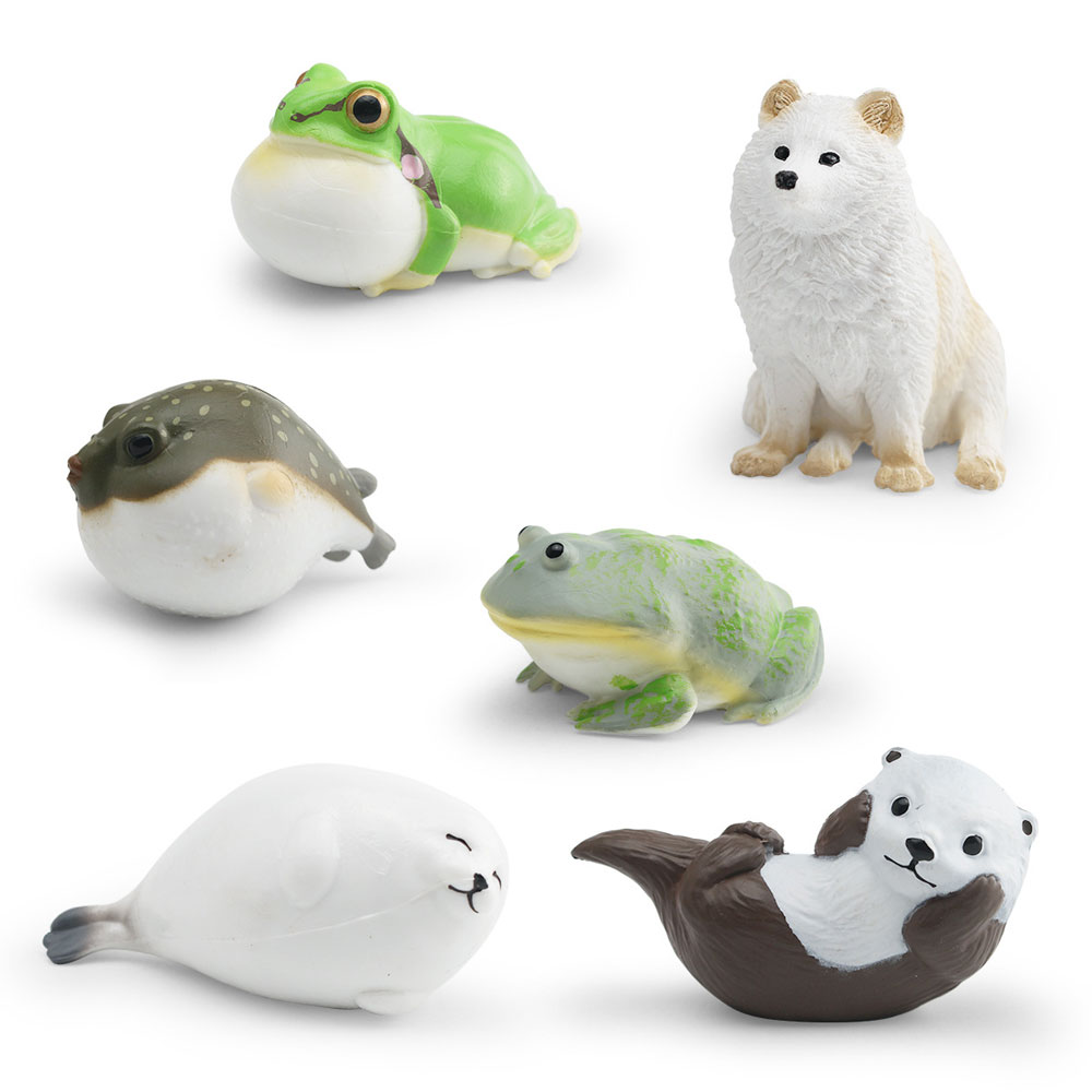 Kids First Education - Figurines réalistes d'animaux sauvages : grenouille