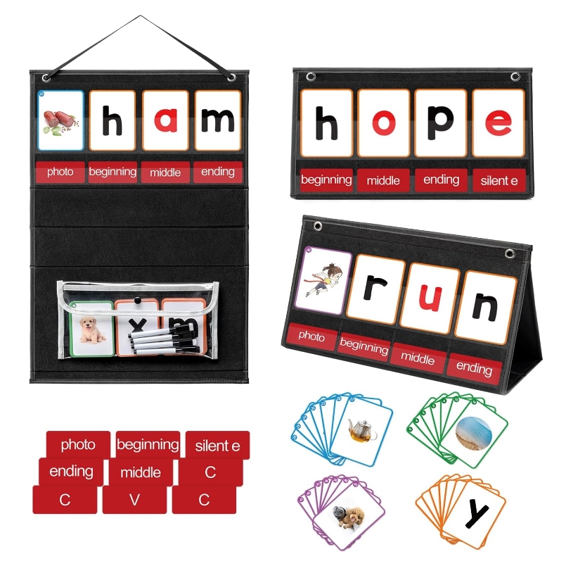 Phonics Card Game - Tableau de poche de construction de