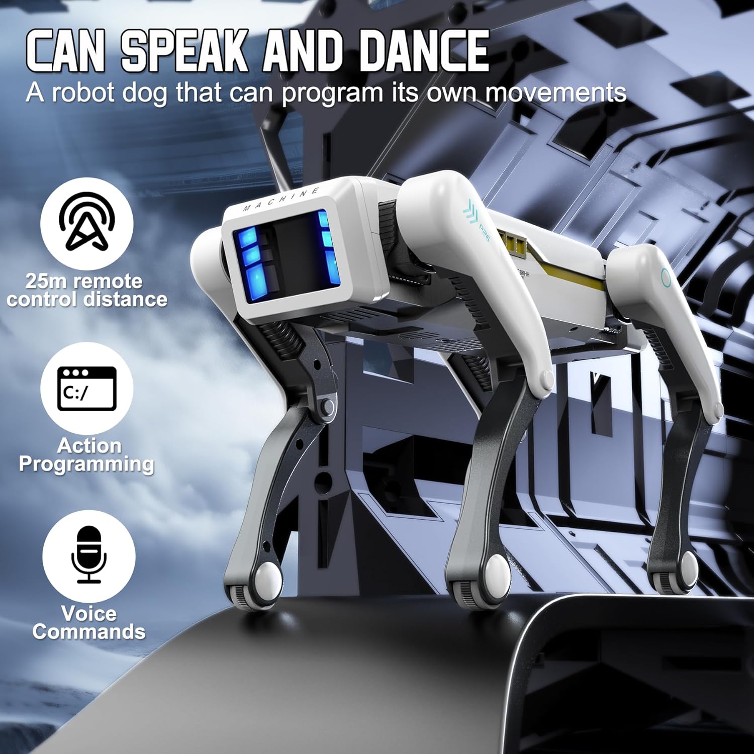 Coding Robot Toy - Chien robot RC multifonction intelligent, chantant,