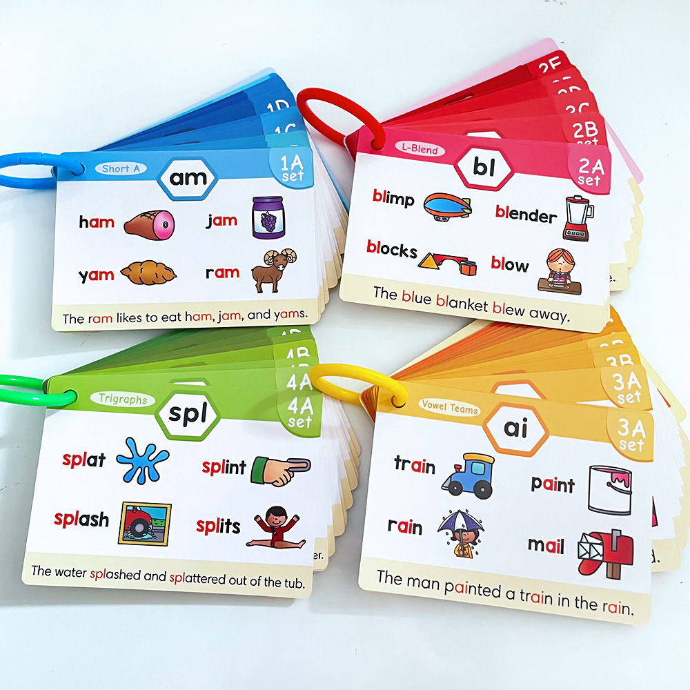 Kids Education Words - Cads d'apprentissage phonique pour enfants, jouets