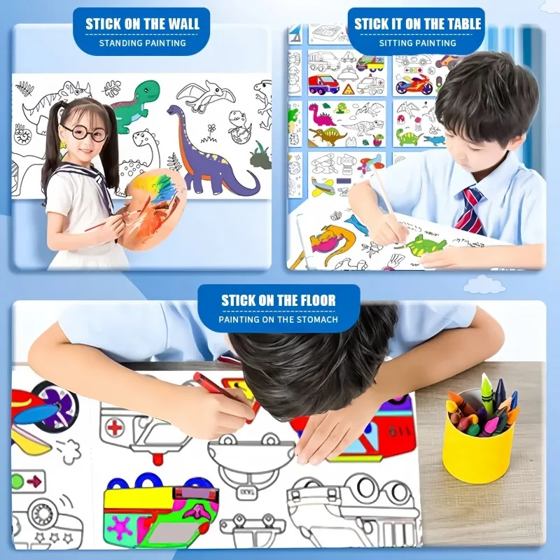 Rouleau de papier de coloriage - Kids Educational Workbooks avis et prix