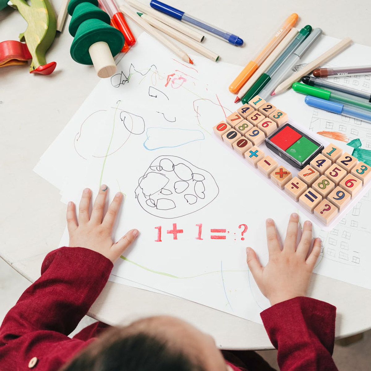 1 ensemble de tampons numériqu - Kids Education Number avis et prix