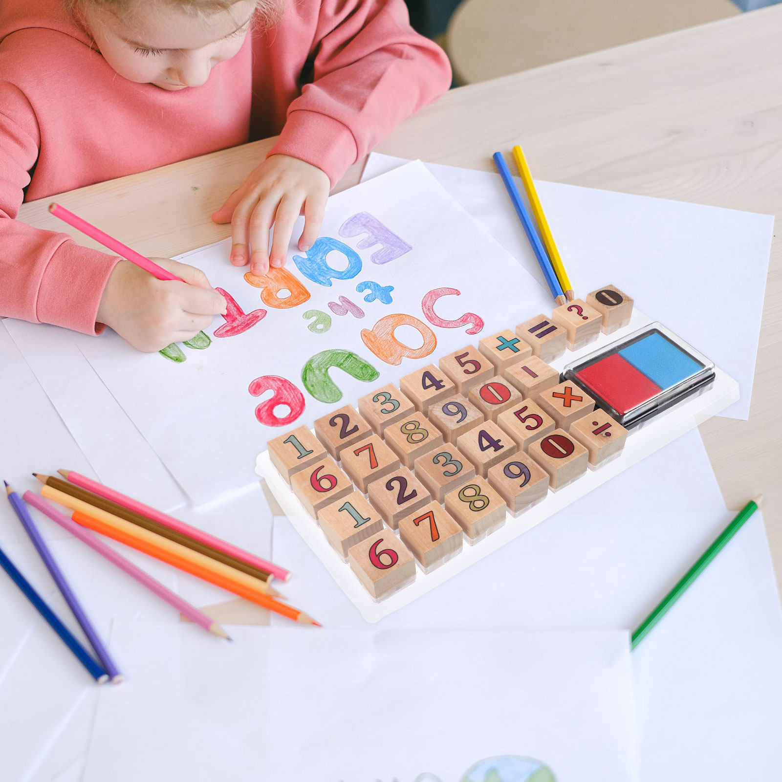 1 ensemble de tampons numériqu - Kids Education Number avis et prix