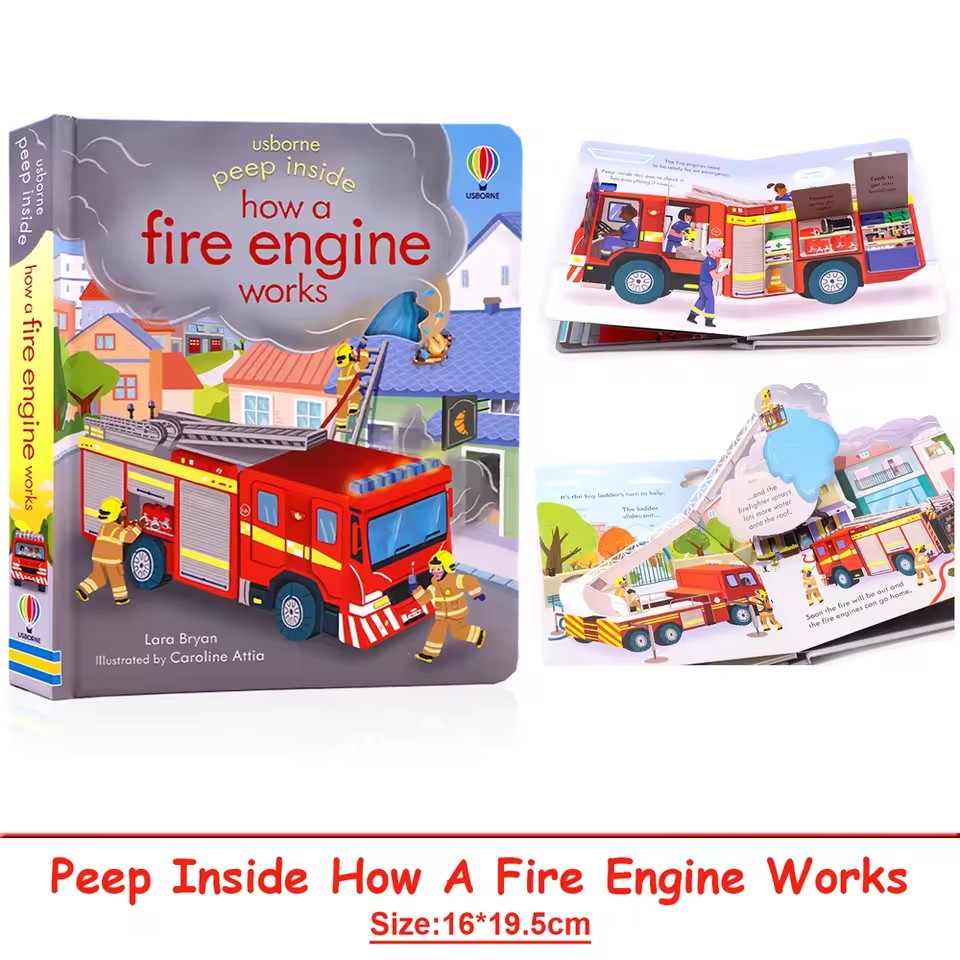Usborne Peep Inside How A Fire - Kids Education Picture avis et prix
