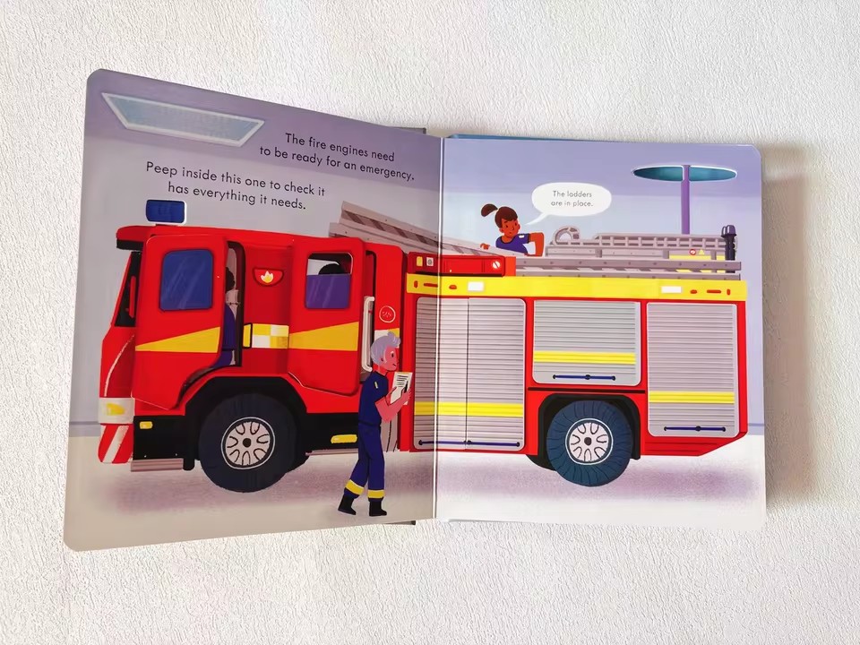 Usborne Peep Inside How A Fire - Kids Education Picture avis et prix