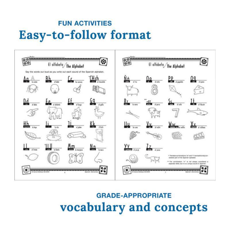 Cahier d'exercices de espagnol - Kids Educational Workbooks avis et prix