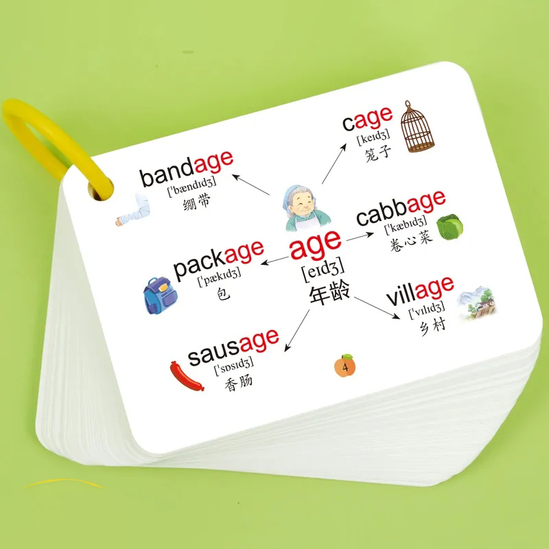 Carte graphique Montessori dos - Kids Education Words avis et prix