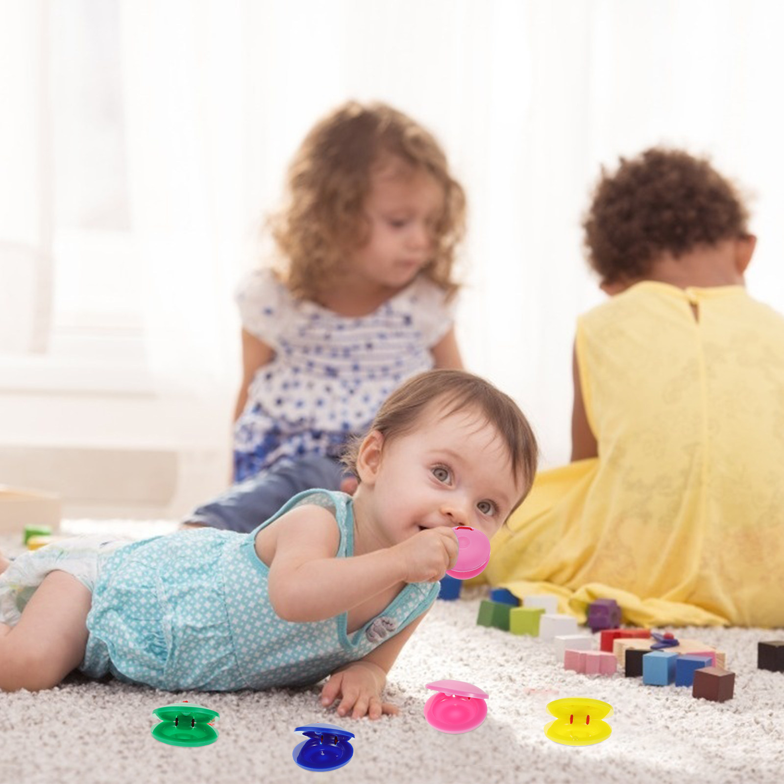 8 pièces, castagnettes créativ - Kids Education Help avis et prix