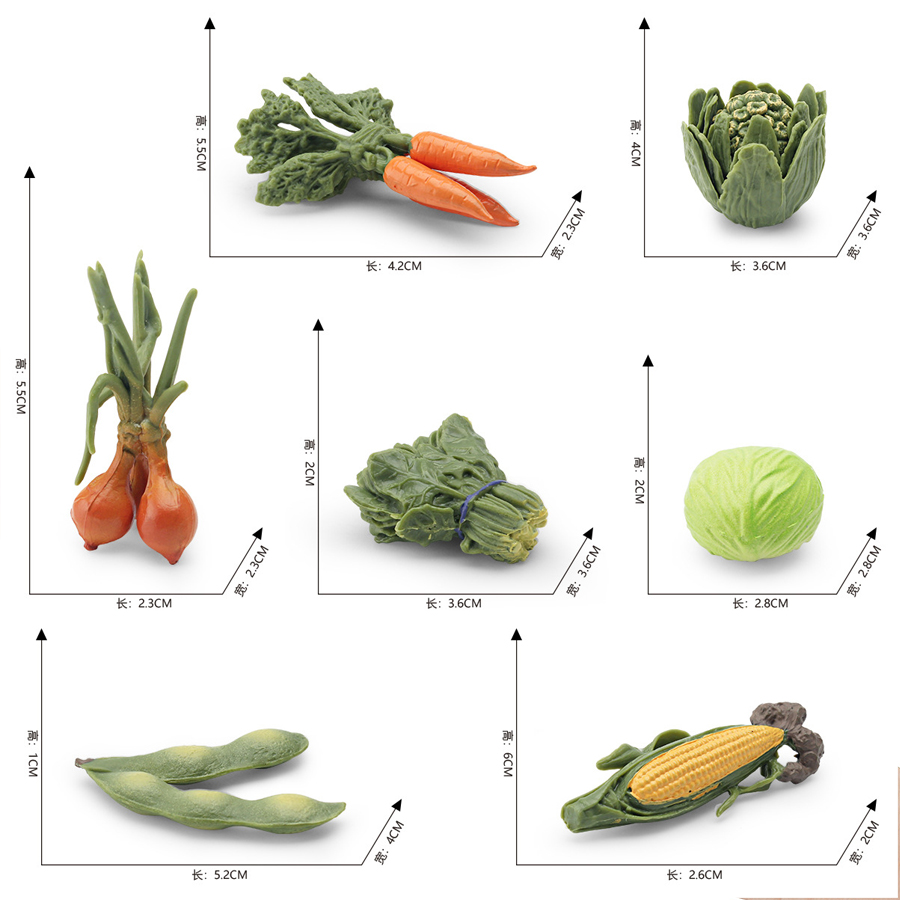 Figurines de légumes réalistes - Kids Education Picture avis et prix