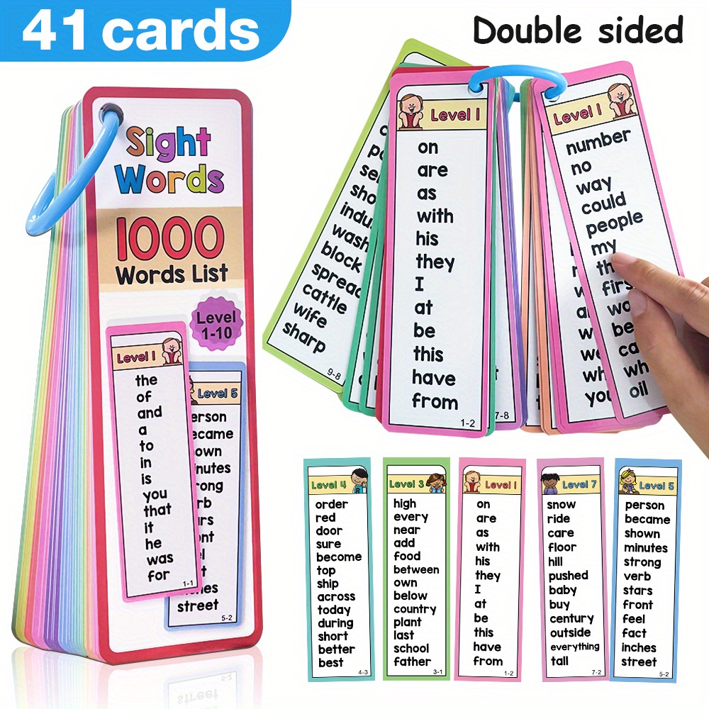 Cartes Flash de 1000 mots de v - Kids Education Words avis et prix