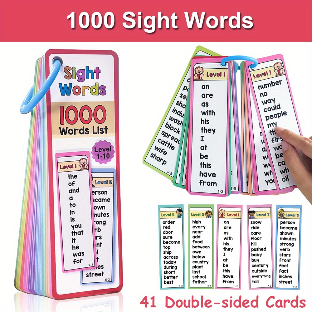 Cartes Flash de 1000 mots de v - Kids Education Words avis et prix