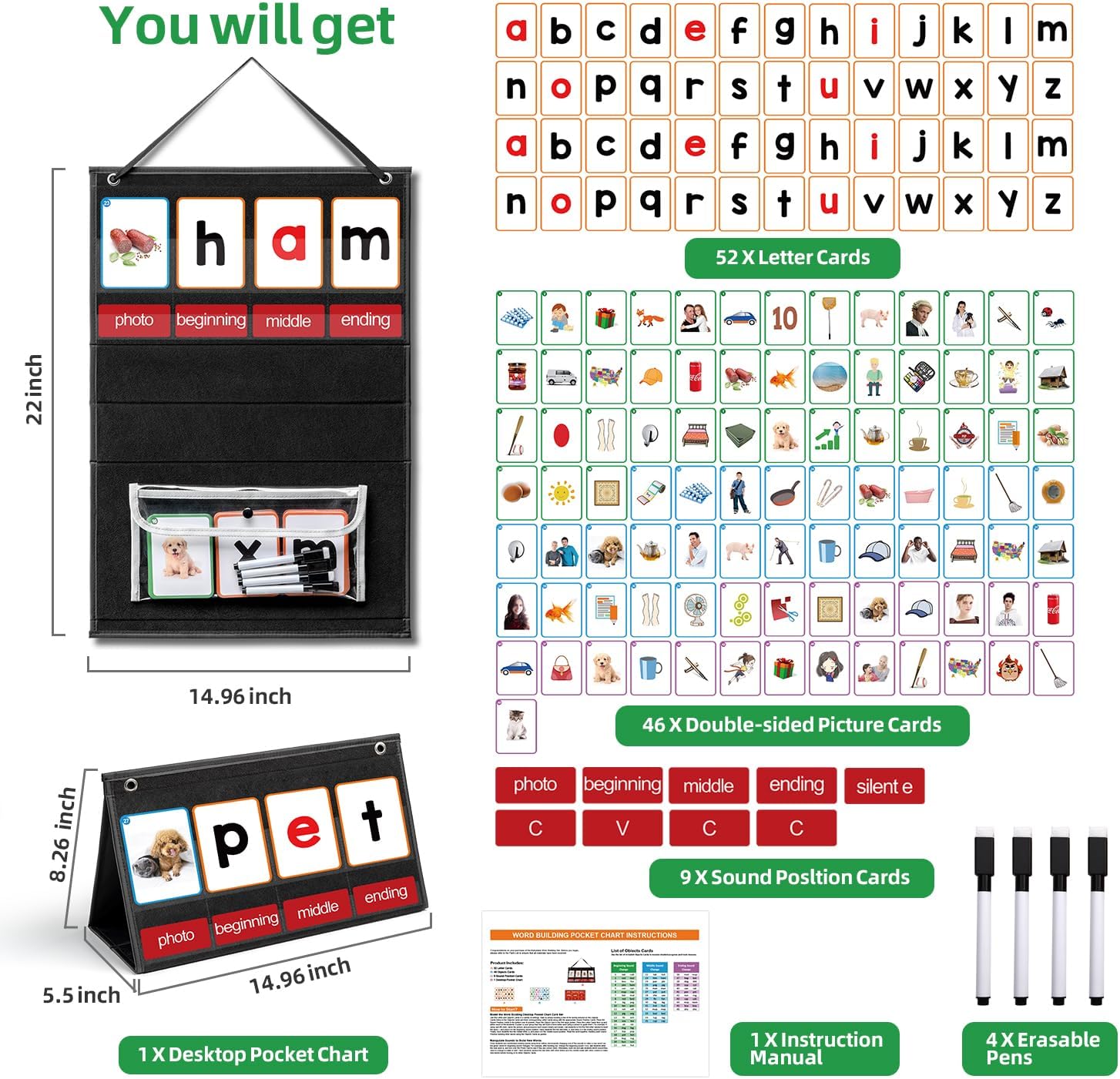 Tableau de poche de constructi - Phonics Card Game avis et prix